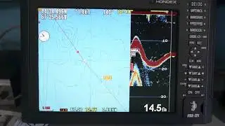 Marking fish with the Hondex hdx121 plotter/sounder
