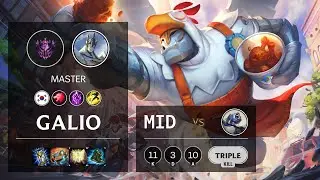 Galio Mid vs Fizz - KR Master Patch 10.20