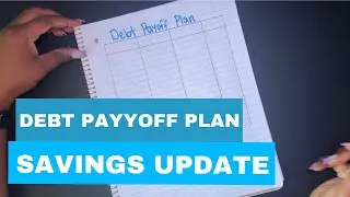 Debt Plan | DIY Budget Notebook |  savings Update