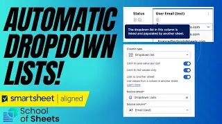 Как автоматизировать раскрывающиеся списки в Smartsheet | Управляемые раскрывающиеся столбцы Smar...