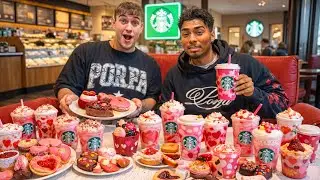 WE REGRET TRYING THE ENTIRE VALENTINES MENU AT STARBUCKS!! (BIGGEST MISTAKE)