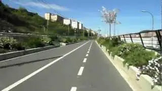 Paseo en bici por bidegorri de Donostia (Bici-Cam Speed VI)