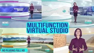 Virtual Studio 3D | After Effects template | No plug-in required | broadcast design nightly news