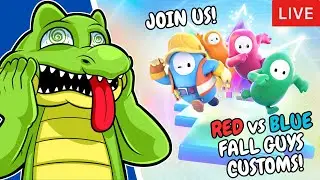 🔴LIVE | CODE: 8SGV4 | Fall Guys custom shows red vs blue!
