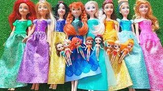 Disney Princess Doll Makeover ~ DIY Miniature Ideas for Barbie   Wig, Dress, Faceup, and More! DIY 