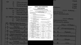 #nursing,#atal nursing education paper, #2025,#nursing,#mentalhealth ,#atalbiharibajpey