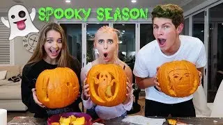 CARVING PUMPKINS WITH LEXI RIVERA & BEN AZELART !!!!