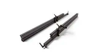Rutlands&reg; Extendable Mitre Saw Fence with Flip Stops - 2000mm - Set of 2