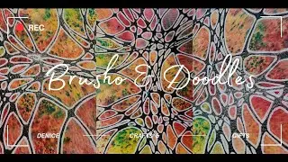 How to Make Easy Brusho and Doodle Art #watercolor #watercolour