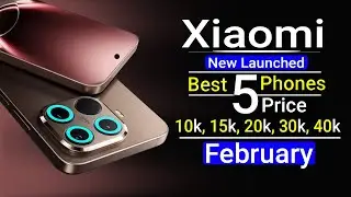 Топ-5 новых телефонов Xiaomi, выпущенных в 2026 году! Цена от 10 000 до 40 000 рупий.