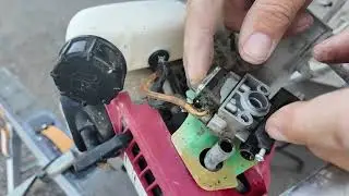 Honda GX35 four stroke primer bulb repair! #diy #howto #new #smallenginerepair #harborfreight