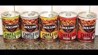 Jack Link’s Chili: Jalapeño, Peppered, Hickory, Original with Beans, Original without Beans Review