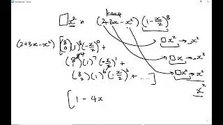 Binomial Expansion - co-efficient example Q