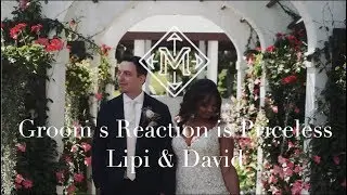 Groom Cries Seeing Bride. Beautiful Vows | East Wind Long Island New York