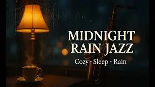 Rainy Night Jazz 🌙 Midnight Cozy Jazz for Deep Sleep & Stress Relief