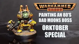 Space Ork Bad Moons Boss - Orktober Painting - Rogue Trader - Old Hammer (Warhammer 40k)