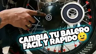 Rodamiento o balero en mal estado como cambiarlo / rin delantero / El Wero Biker 👌🏻🔥