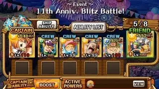 OPTC 11th JP Anni Blitz Kizaru - 16.39x Team (18.84x In Description)