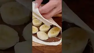 Chocolate Banana Tortilla! #food #shorts