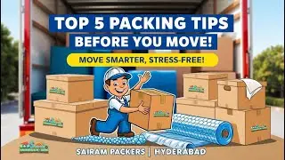 Top 5 Packing Tips Before You Move | Stress-Free Moving with SaiRam Packers Hyderabad! | 9491405999