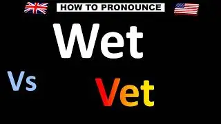 How to Pronounce Wet vs. Vet (correctly!)
