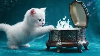 Magical Cat Opens Enchanted Music Box! 🐱✨Cutest Fluffy Kitten Reaction 2026! 🐾Pure Cuteness Overload