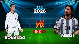 Ronaldo vs Messi ⚔️ Fight ? 🤯☠️ #video #football #vsfootball 