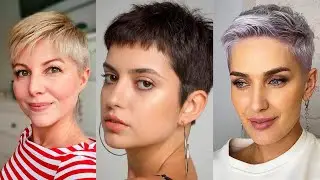 short pixie cuts 2025 | Boy cut for girls over 50 | semi short haircuts for guys | Undercut Pixie 