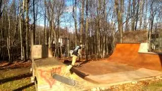 Back yard Mini half pipe air