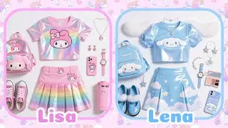 Lisa or Lena🎀🌈 | Sanrio Battle ⚔️💥- MELODY VS CINNAMOROLL VS KUROMI!!😍💗
