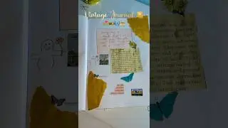 SimpleVintage Journal🫧💗🌷🎞️ #shortsvideo #youtubeshorts #journal #craft #vintage #simple #shorts