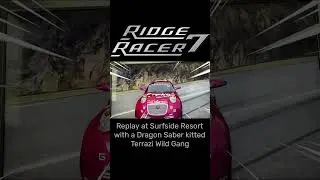 Ridge Racer 7 Replay at Surfside Resort with Eurobeat #ridgeracer7 #shorts #gaming #eurobeat