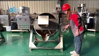 Electric Heating Jacketed Kettle|200 Liters Industrial Jacketed Cooking Pot Manufacturer for Sale
