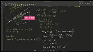 Construction Surveying - Laying-out a Simple Curve by Deflection Angle