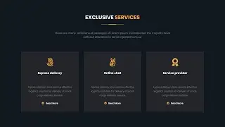 Service Page Design Using Html CSS & Bootstrap | Service Section
