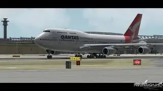 PMDG QANTAS 747-400 TAKEOFF I PBR TEST I  [P3D V 4.4]