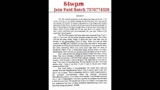 Speedography exercise-3 at 84wpm