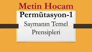 Sayma ve Permütasyon-1 | Saymanın Temel Prensipleri | AYT Matematik