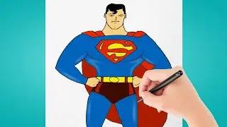 How drawing Superman in DC slowly reveals beauty