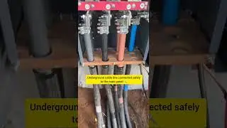 Underground cable line safely connected for reliable power ⚡🔌 #ElectricalWork #UndergroundCable