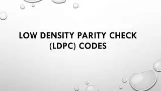 Коды с низкой плотностью проверок на четность (LDPC)! Коды LDPC в кодировании с контролем ошибок