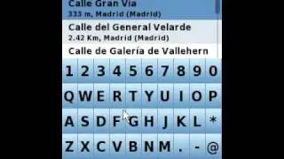 NDrive V9 - Search for address (Madrid)
