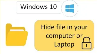 Hide Personal Files /Folder lock Windows 10 || Tech problem solving || Arefin Sumon.