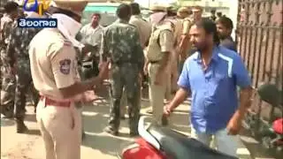 Tight Security At Enumamula Market Yard | Reopen After 2 Days Holidays | in  Warangal