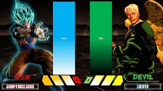 Jump Force Goku Vs Devil Lucifer Power Level
