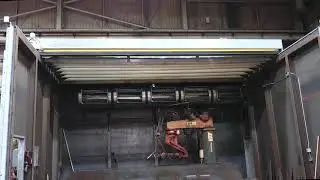 Industrial Roof Bellows & Roll-Up Door Assembly For Welding and Robotic Applications