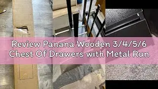 Review Panana Wooden 3/4/5/6 Chest Of Drawers with Metal Runner Modern Bedroom Bedside Storage Cabin
