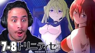 🚬🗿LA GRAN TRAMA DE TRINITY...🔮Trinity Seven Capitulo 7 y 8 REACCION
