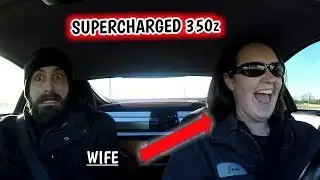 Wife Drives the SUPERCHARGED 350z!!! Blown Engine Carnage!!! - a21bravo