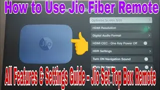 Как пользоваться пультом дистанционного управления Jio Fiber 📺 | Руководство по всем функциям и н...